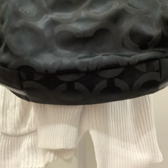 Coach Black Monogram Shoulder Bag - Picture 7 of 10